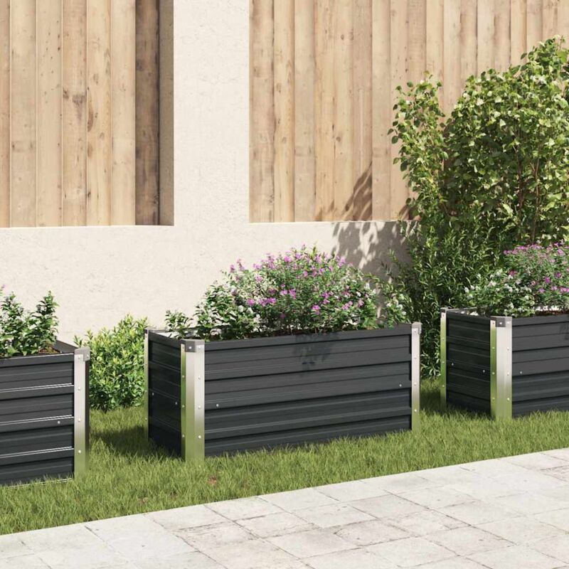 foto del prodotto furniture limited fioriera per giardino antracite 100x40x45 cm