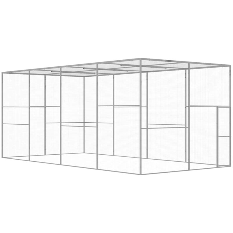foto del prodotto furniture limited gabbia per gatti 6x3x2,5 m in acciaio zincato