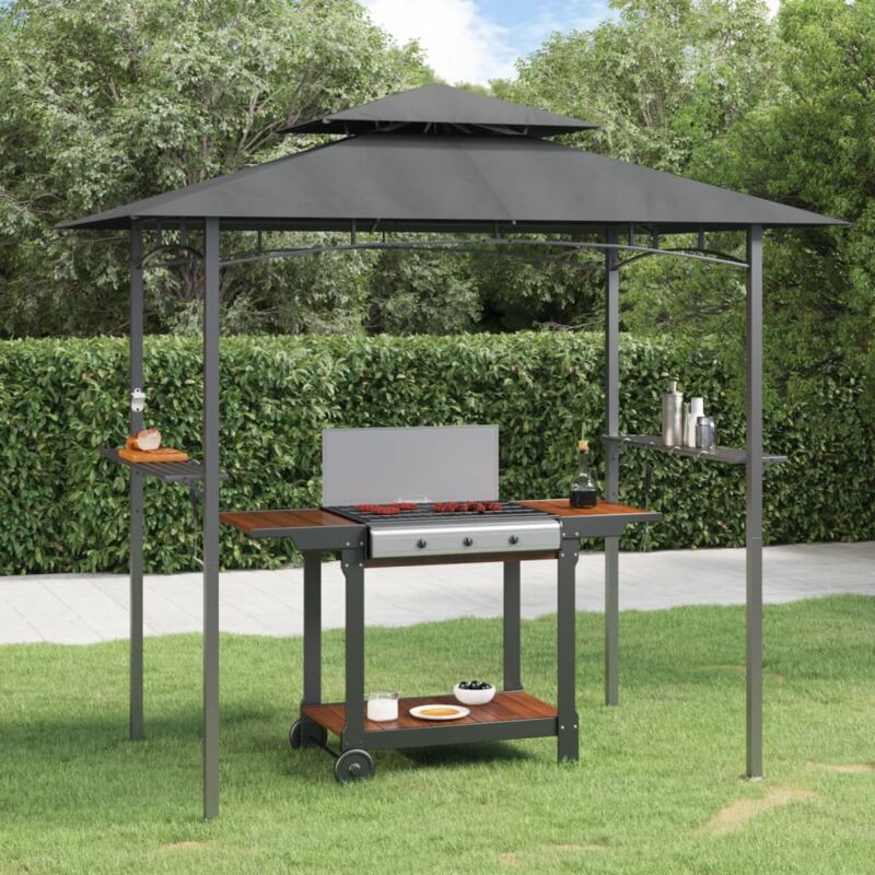 foto del prodotto furniture limited gazebo barbecue ripiani laterali antracite