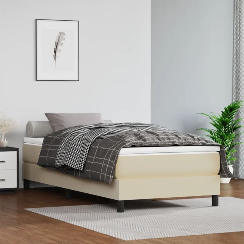 foto del prodotto furniture limited giroletto crema 90x200 cm in similpelle