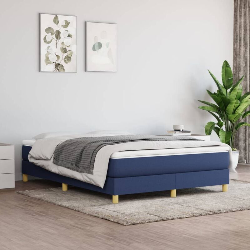 foto del prodotto furniture limited giroletto senza materasso blu 140x190 cm in