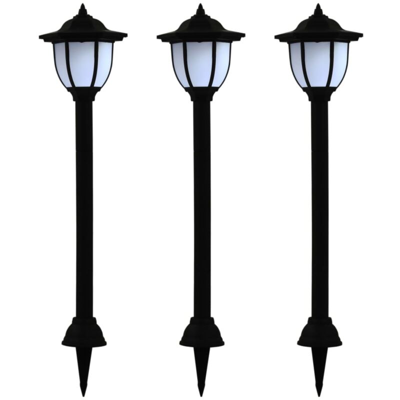 foto del prodotto furniture limited lampade solari da esterni 3pz a led nero