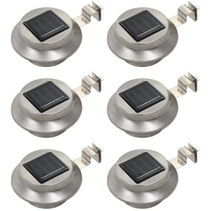 foto del prodotto furniture limited lampade solari da esterni 6 pz a led rotonde