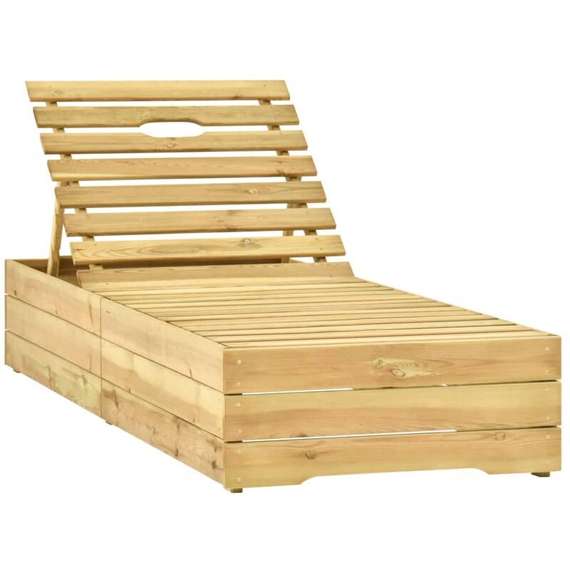 foto del prodotto furniture limited lettino prendisole in legno di pino