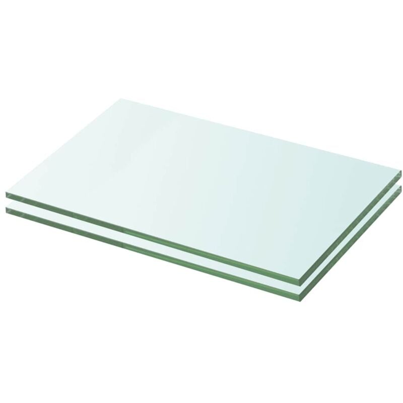 foto del prodotto furniture limited mensole in vetro trasparente 2 pz 20x25 cm
