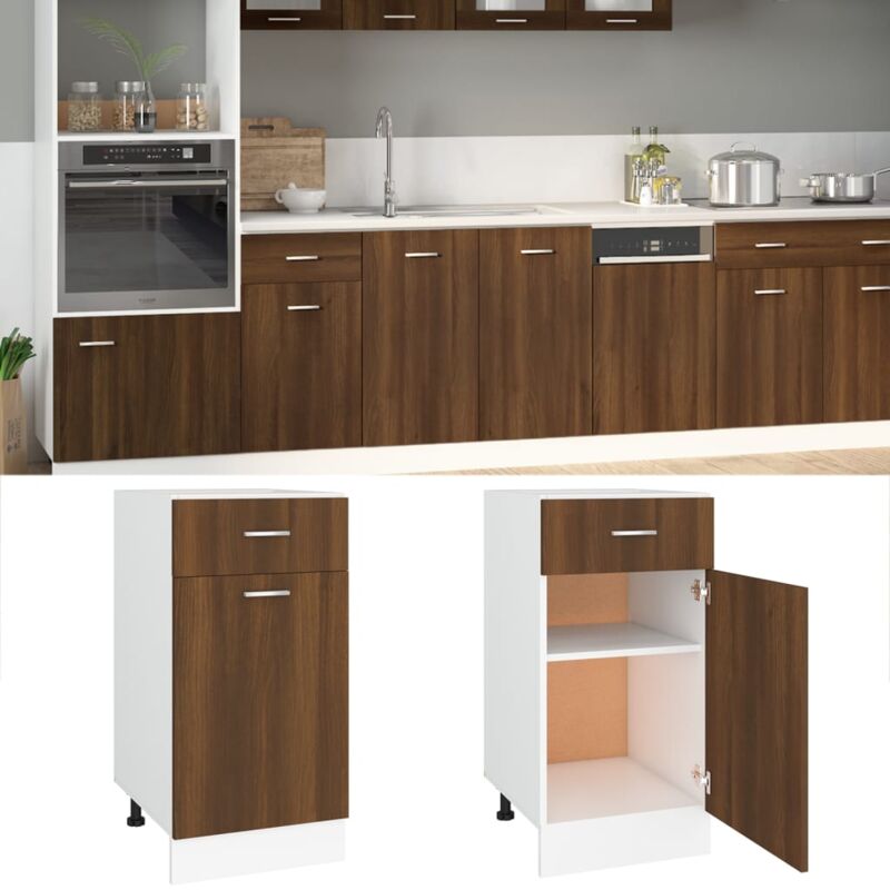 foto del prodotto furniture limited mobile con cassetto lyon rovere marrone