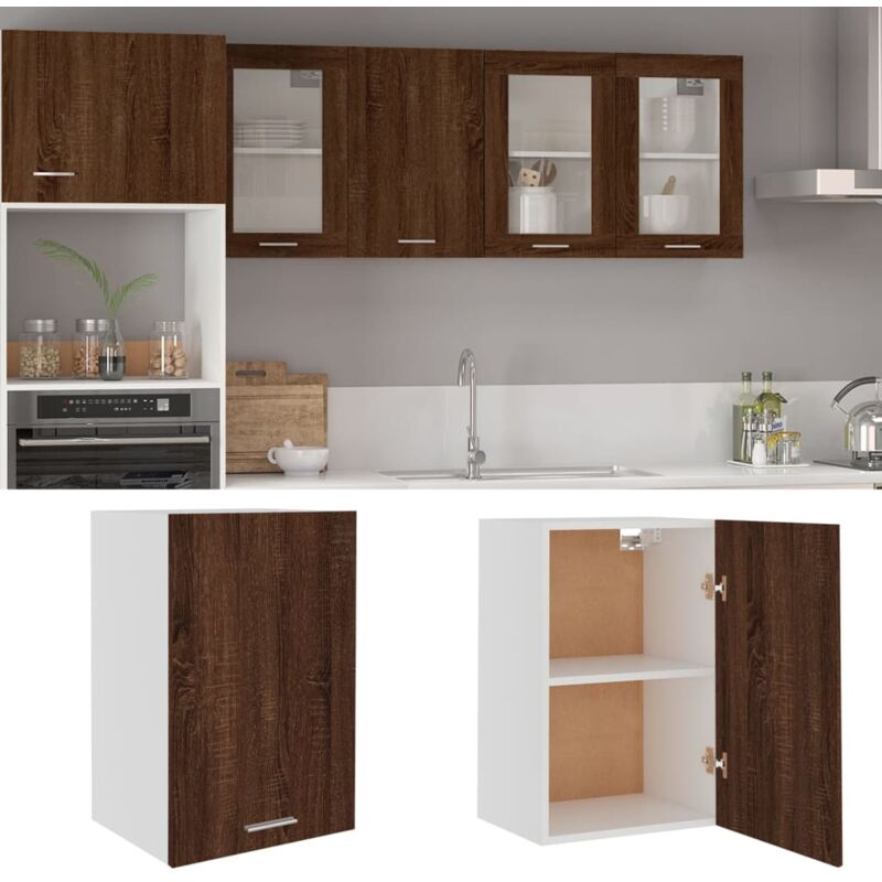 foto del prodotto furniture limited mobile pensile lyon rovere marrone