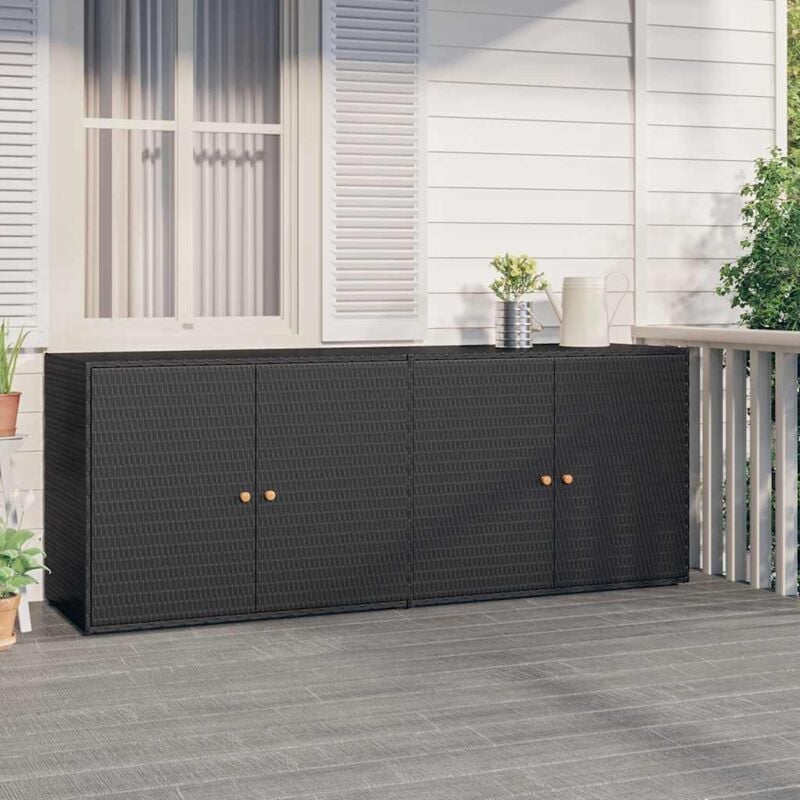 foto del prodotto furniture limited mobile portaoggetti da giardino nero