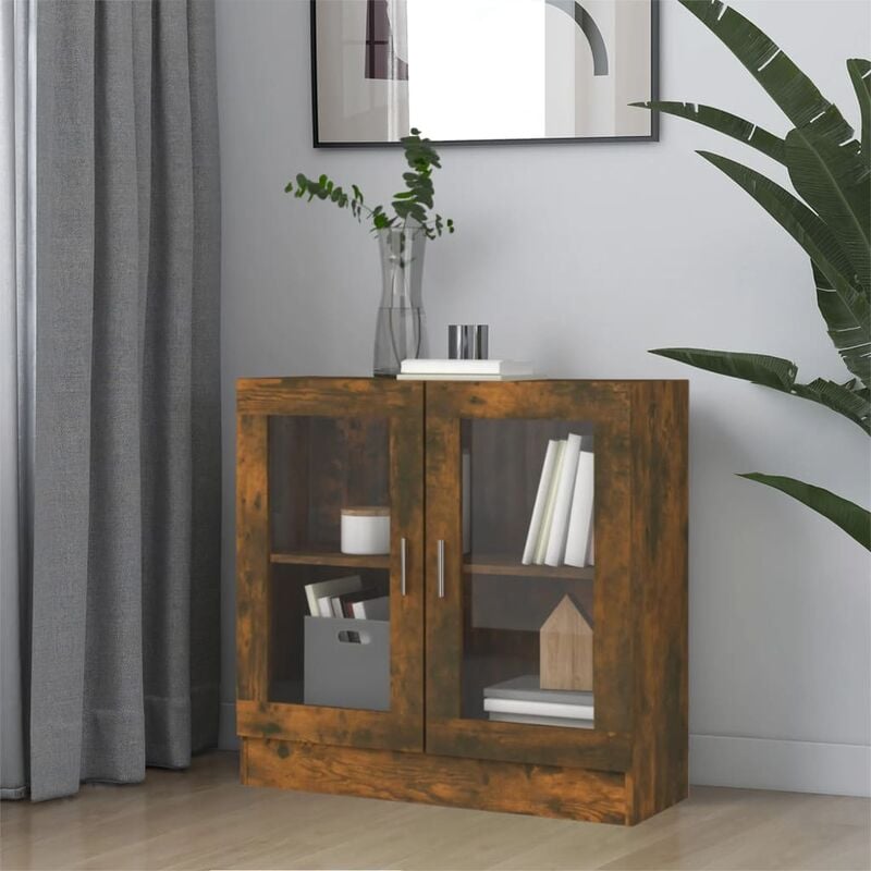 foto del prodotto furniture limited mobile vetrina rovere fumo 82,5x30,5x80 cm