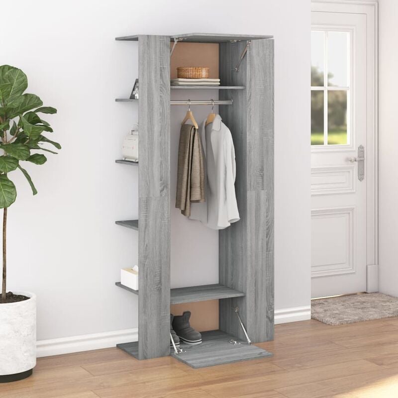 foto del prodotto furniture limited mobili da corridoio 2 pz grigio sonoma in