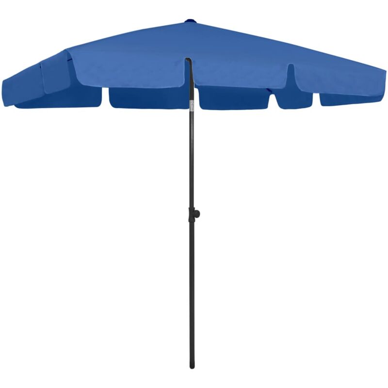 foto del prodotto furniture limited ombrellone da spiaggia azzurro 200x125 cm