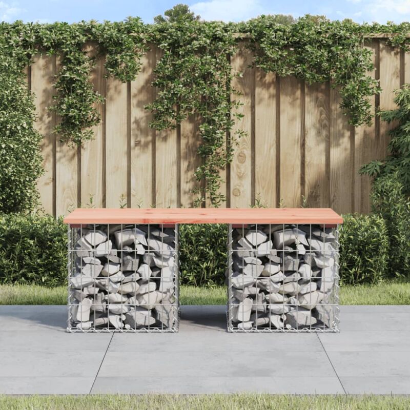 foto del prodotto furniture limited panca da giardino design gabbione 103x44x42