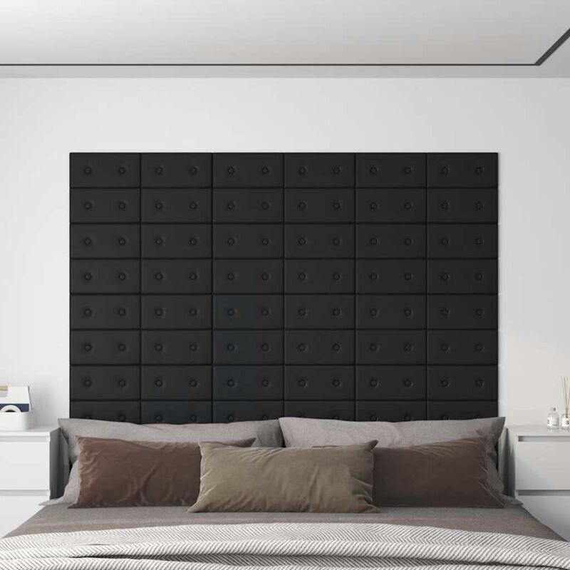 foto del prodotto furniture limited pannelli murali 12 pz neri 30x15 cm in