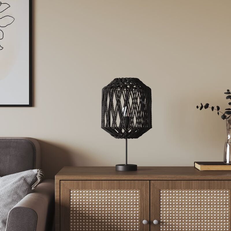 foto del prodotto furniture limited paralume nero 23x28 cm ferro e carta