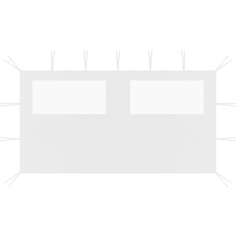 foto del prodotto furniture limited parete con finestre per gazebo 4x2 m bianca