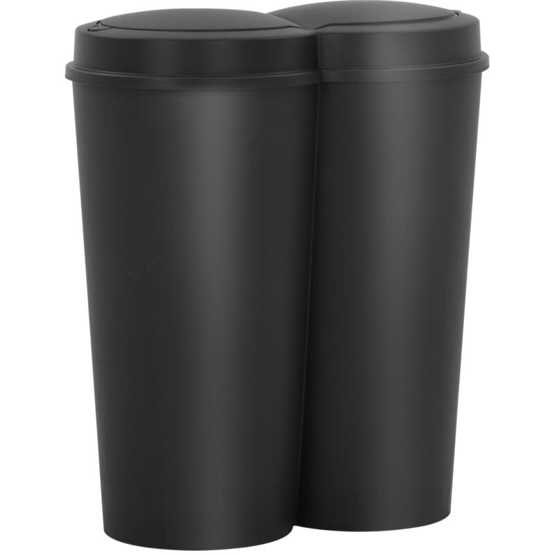 foto del prodotto furniture limited pattumiera doppia nera 50l