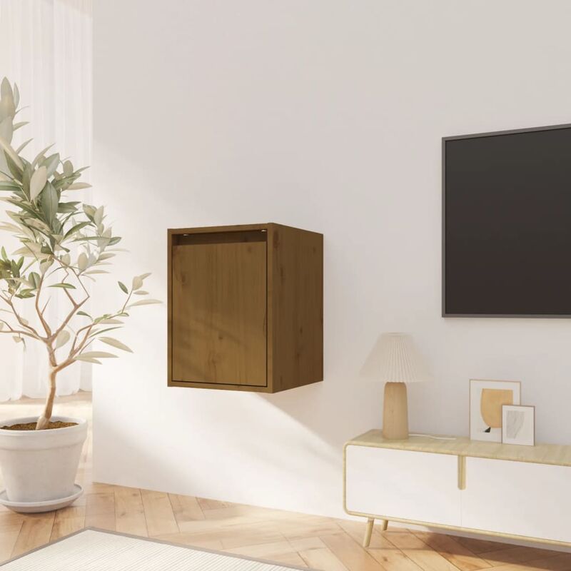foto del prodotto furniture limited pensile marrone ambra 30x30x40 cm in legno