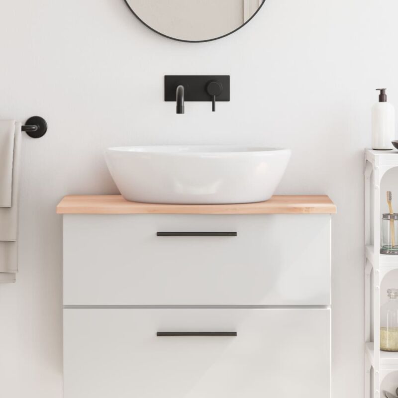 foto del prodotto furniture limited piano bagno 80x30x2 cm in legno massello non