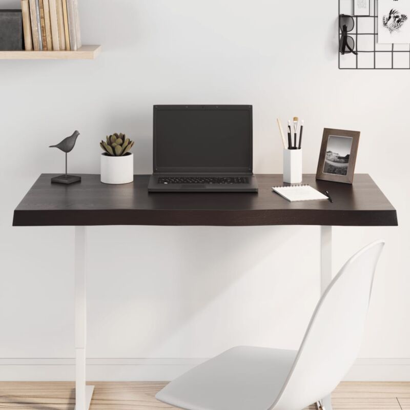 foto del prodotto furniture limited piano tavolo marrone scuro 100x40x 2 4 cm