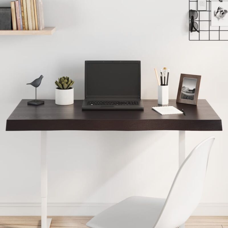 foto del prodotto furniture limited piano tavolo marrone scuro 100x40x 2 6 cm