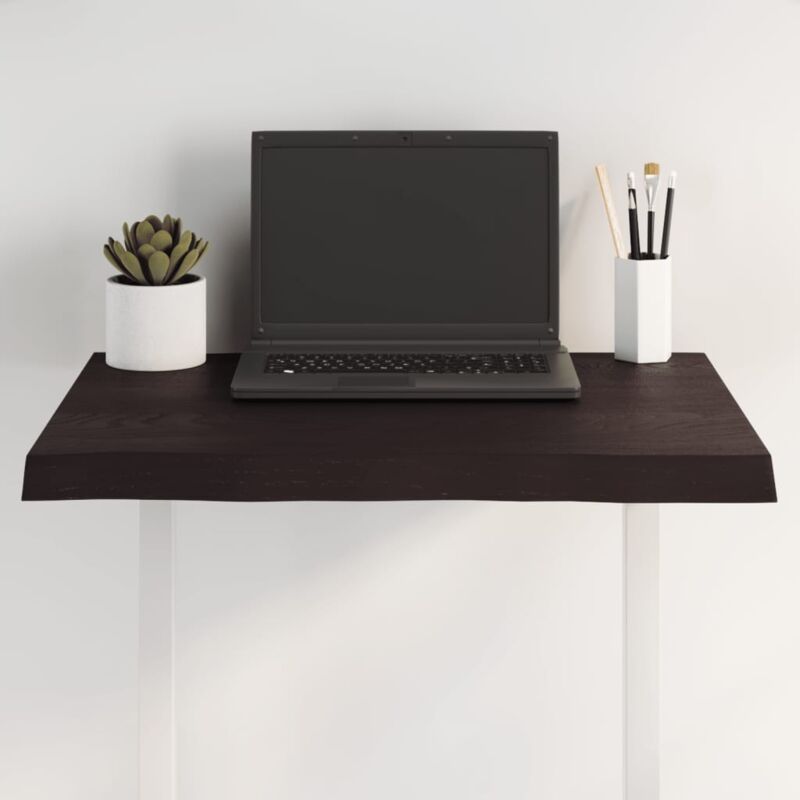 foto del prodotto furniture limited piano tavolo marrone scuro 60x50x 2 4 cm in