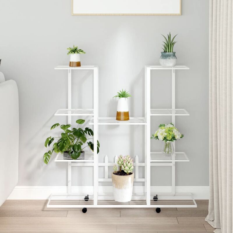 foto del prodotto furniture limited portafiori con ruote 94,5x24,5x91,5 cm ferro