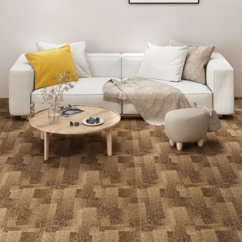 foto del prodotto furniture limited quadrotte di moquette 20 pz 5 m marroni