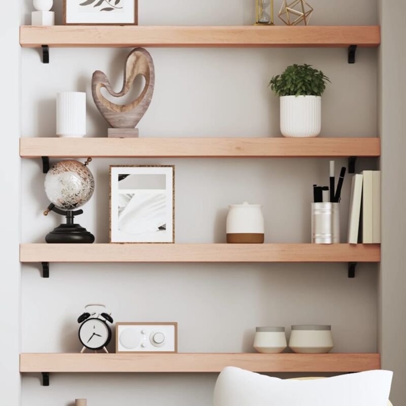 foto del prodotto furniture limited ripiano a parete 80x10x6 cm legno massello