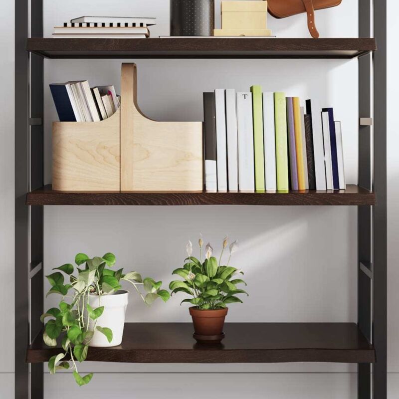 foto del prodotto furniture limited ripiano marrone scuro 100x50x 2 4 cm