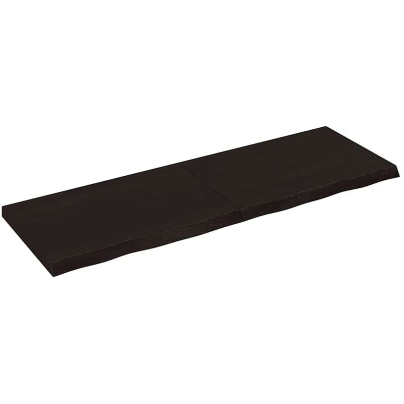 foto del prodotto furniture limited ripiano marrone scuro 120x40x 2 4 cm