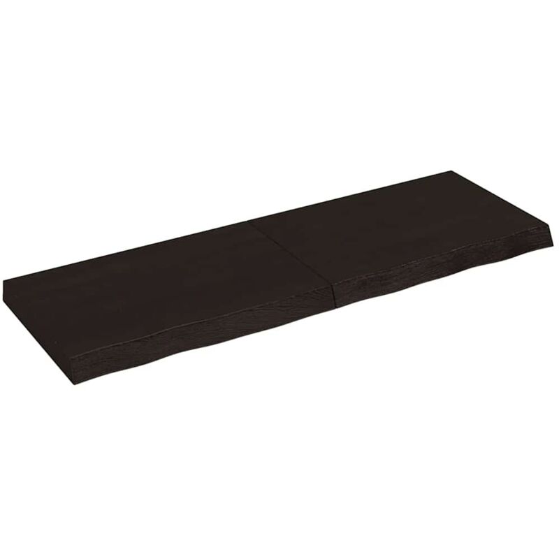 foto del prodotto furniture limited - ripiano marrone scuro 120x40x(2-6) cm