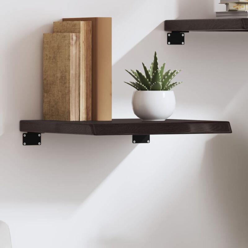 foto del prodotto furniture limited ripiano marrone scuro 40x40x 2 4 cm massello