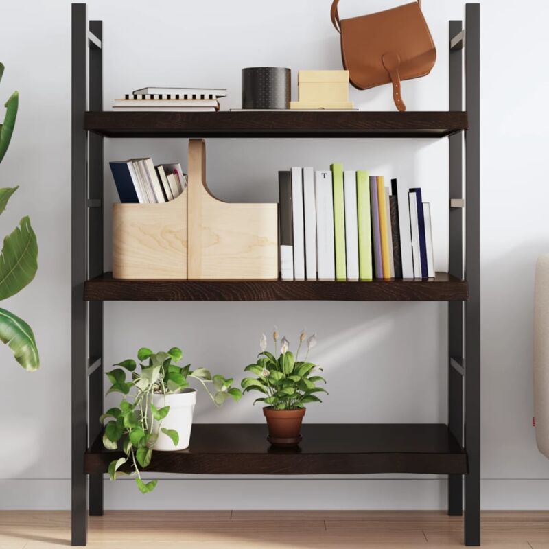 foto del prodotto furniture limited ripiano marrone scuro 80x30x 2 6 cm massello