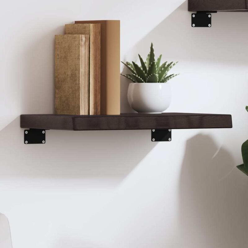 foto del prodotto furniture limited ripiano muro marrone scuro 40x30x 2 4 cm