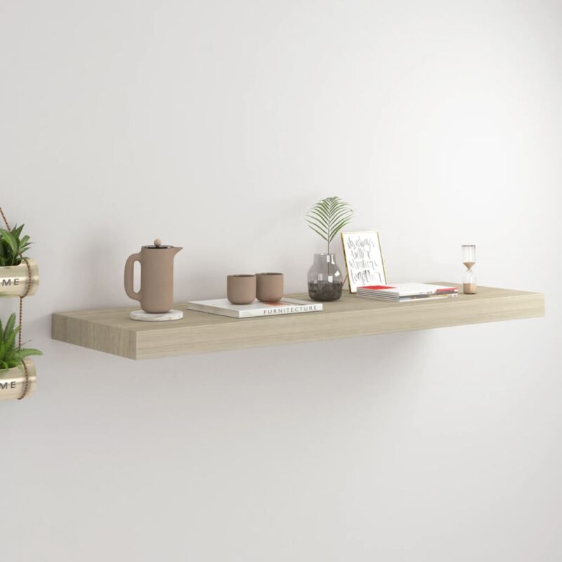 foto del prodotto furniture limited scaffale a parete rovere 80x23,5x3,8 cm in