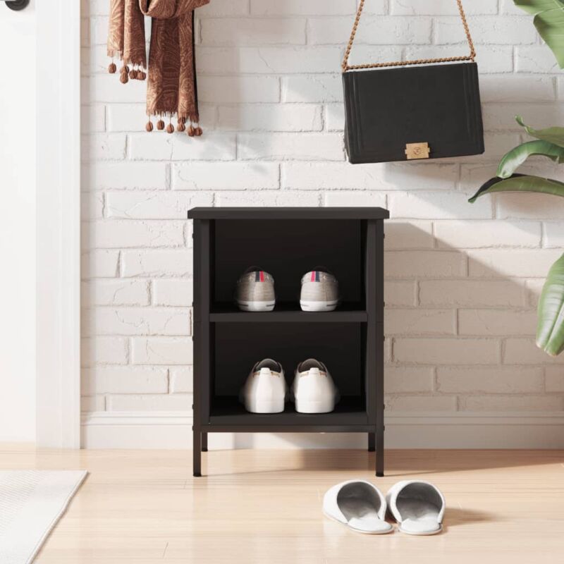 foto del prodotto furniture limited scarpiera nera 38x35x50 cm in legno