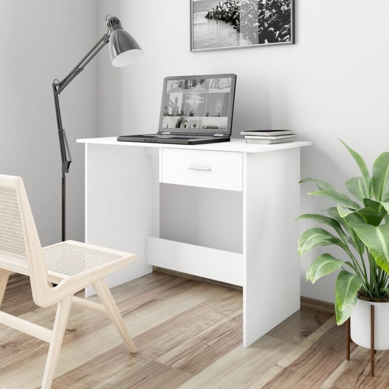 foto del prodotto furniture limited scrivania bianca 100x50x76 cm in legno
