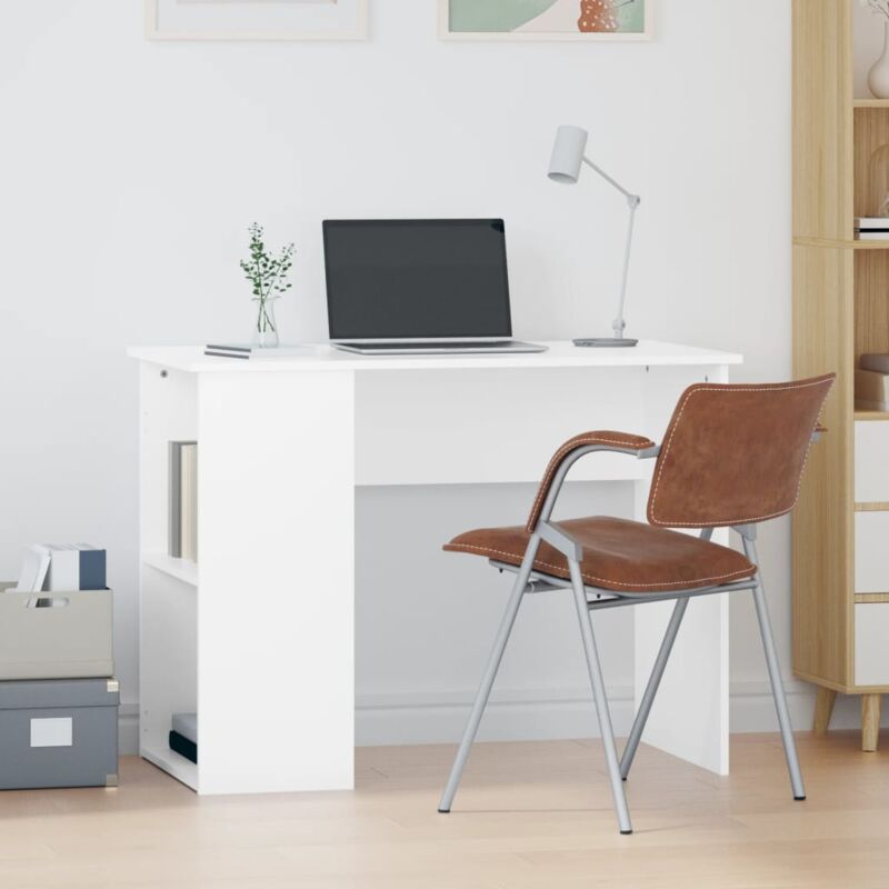 foto del prodotto furniture limited scrivania bianca 100x55x75 cm in legno