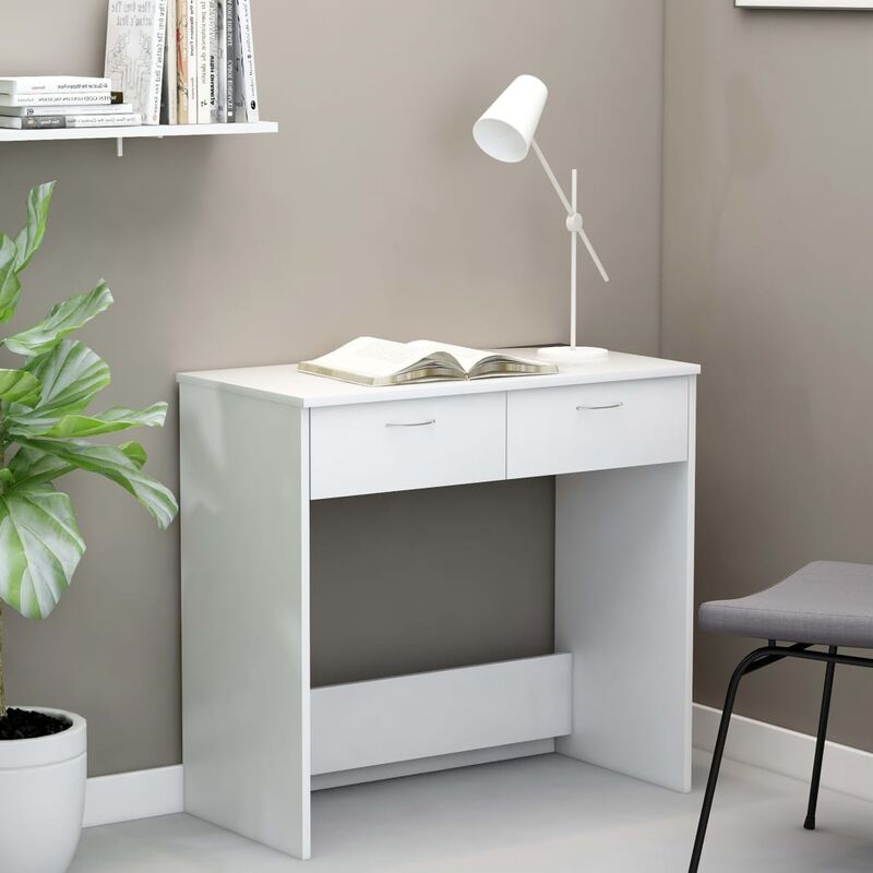 foto del prodotto furniture limited scrivania bianca 80x40x75 cm in legno