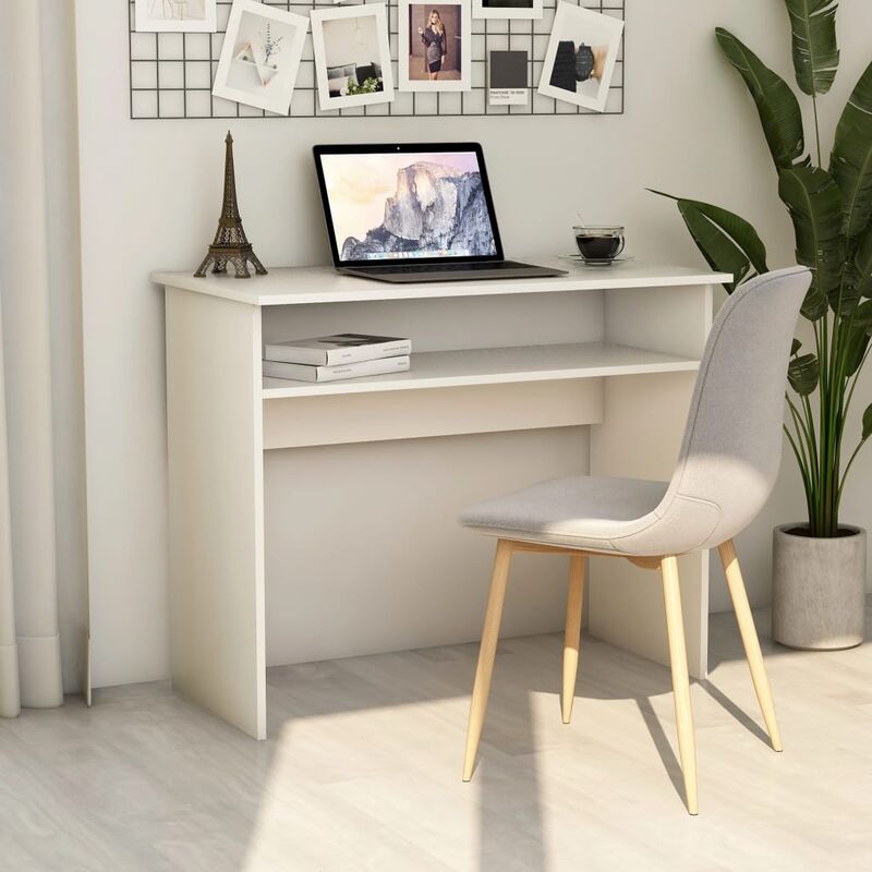 foto del prodotto furniture limited scrivania bianca 90x50x74 cm in legno