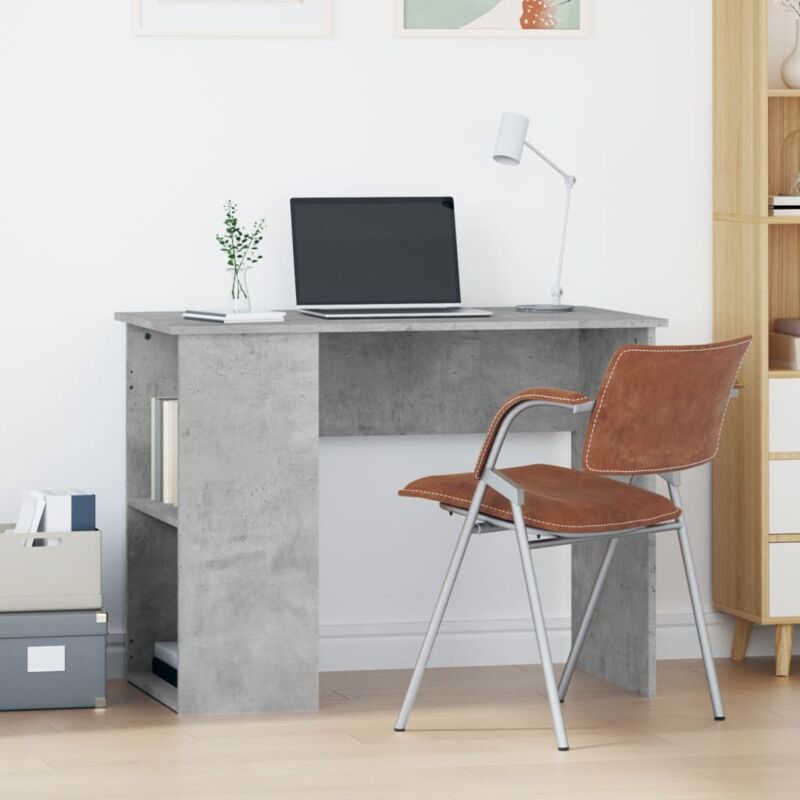 foto del prodotto furniture limited scrivania grigio cemento 100x55x75 cm in