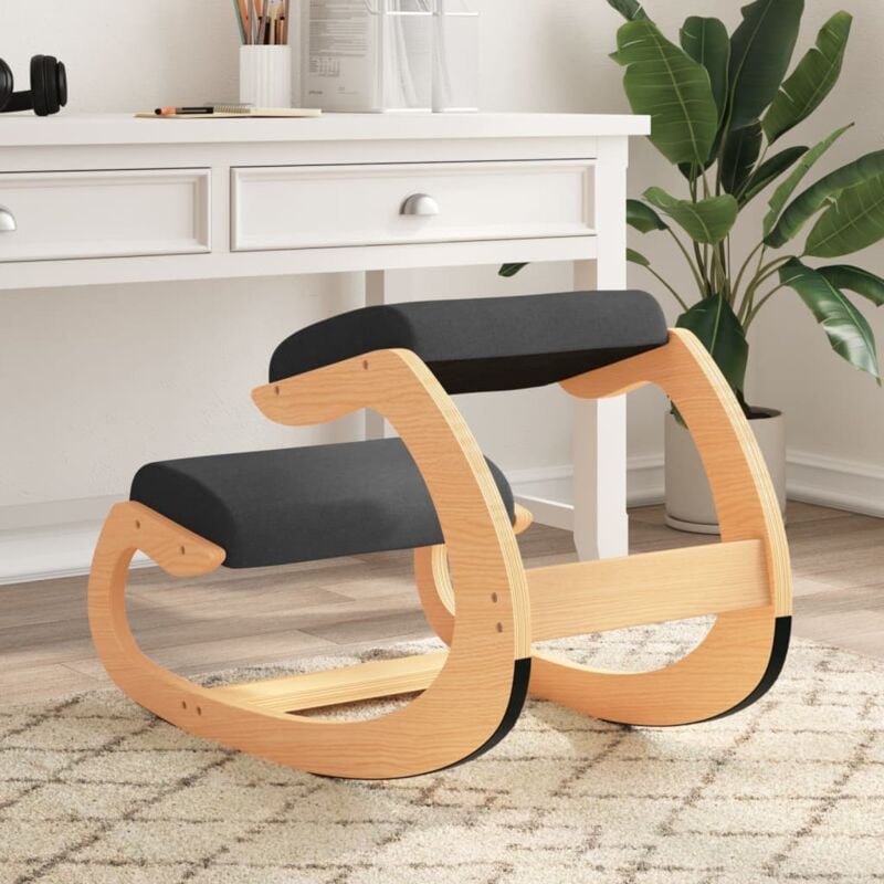 foto del prodotto furniture limited sedia inginocchiatoio nera 55x84x55 cm