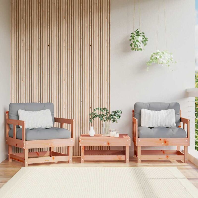 foto del prodotto furniture limited sedie da giardino con cuscini 2 pz in legno