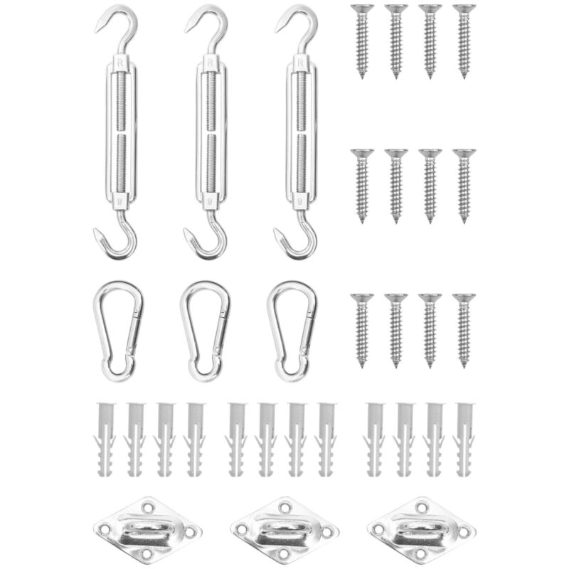 foto del prodotto furniture limited set accessori per vela parasole 9 pz in