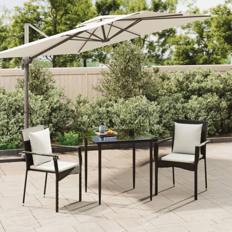 foto del prodotto furniture limited set da pranzo da giardino 3 pz con cuscini