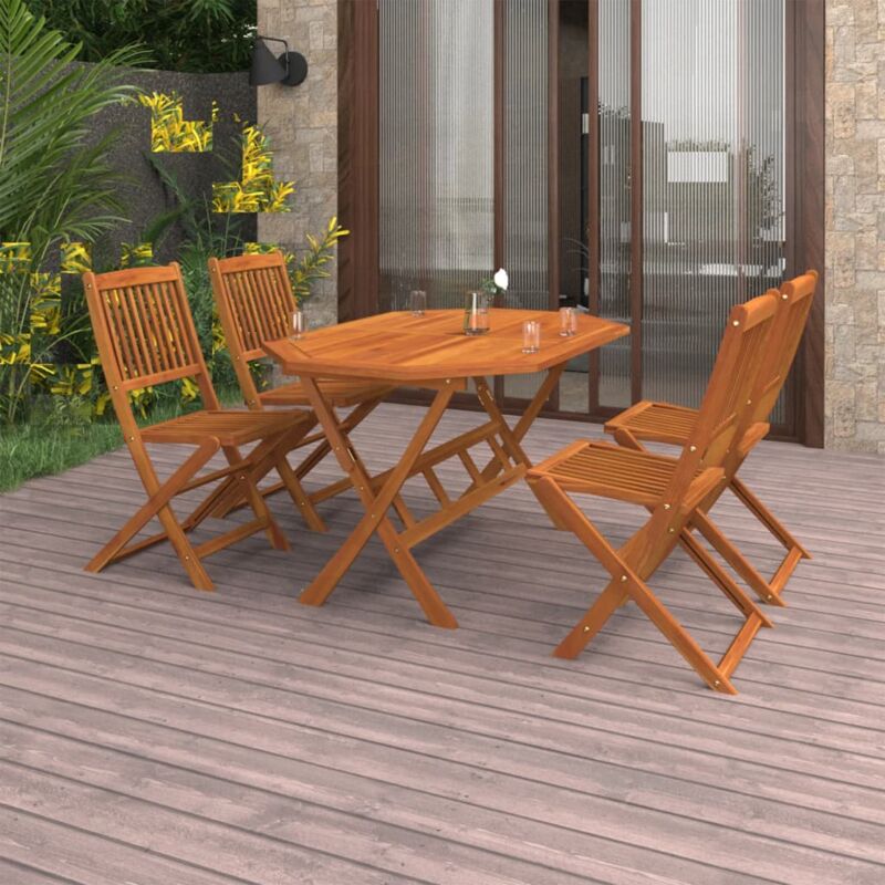 foto del prodotto furniture limited set da pranzo da giardino 5 pz in legno