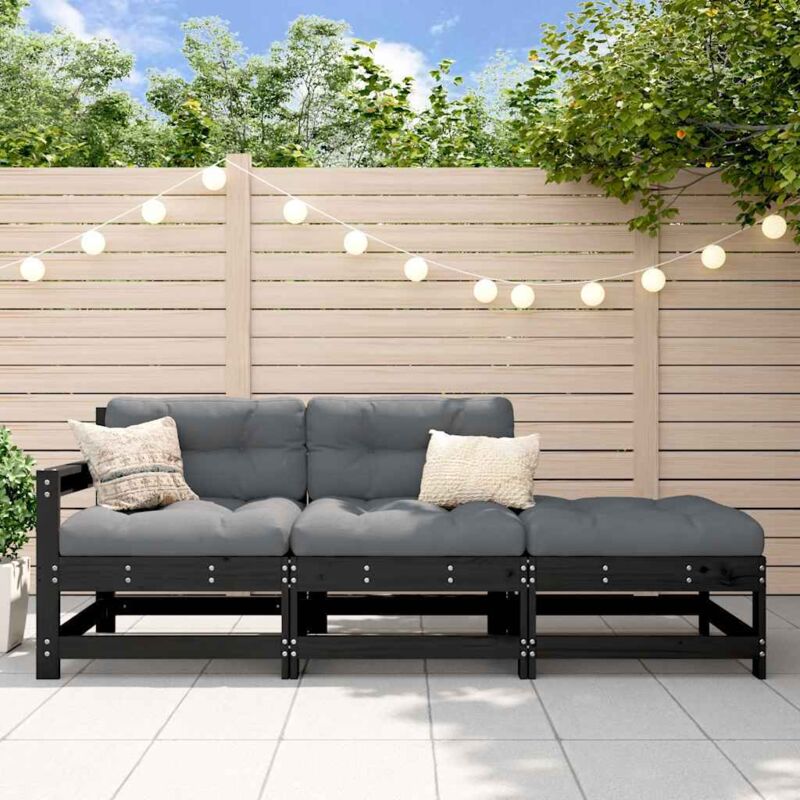 foto del prodotto furniture limited set divani da giardino 3 pz con cuscini in
