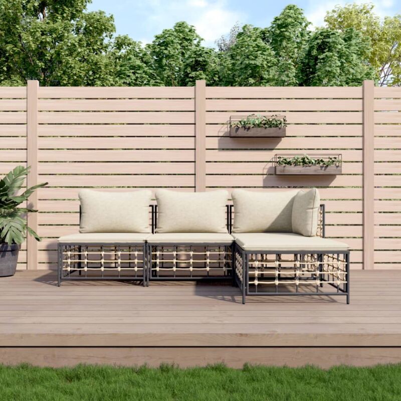 foto del prodotto furniture limited set divani da giardino 4 pz con cuscini