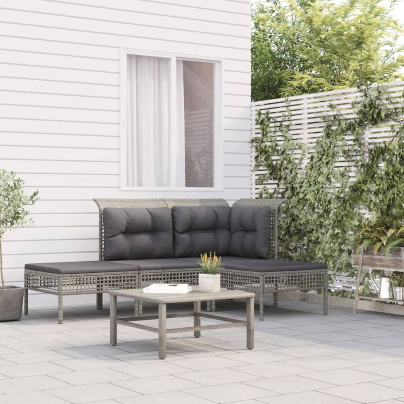 foto del prodotto furniture limited set divani da giardino 4 pz con cuscini in