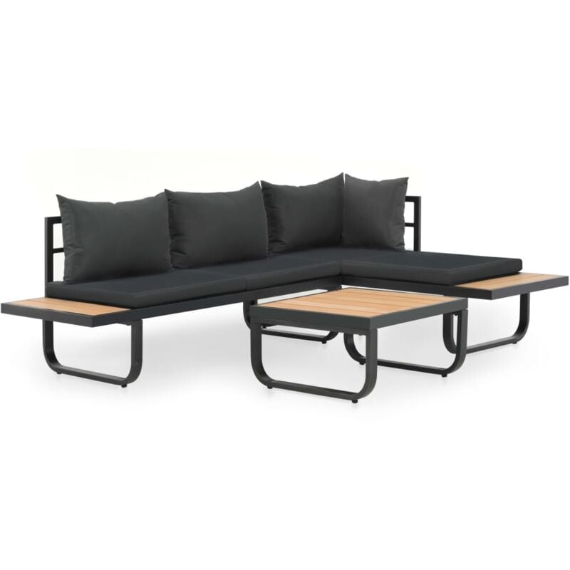 foto del prodotto furniture limited set divano da giardino 2 pz ad angolo cuscini